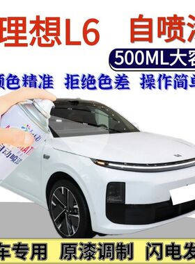理想L6专用自喷漆白色绿色珍珠漆汽车划痕修复手喷漆小象灰天青色