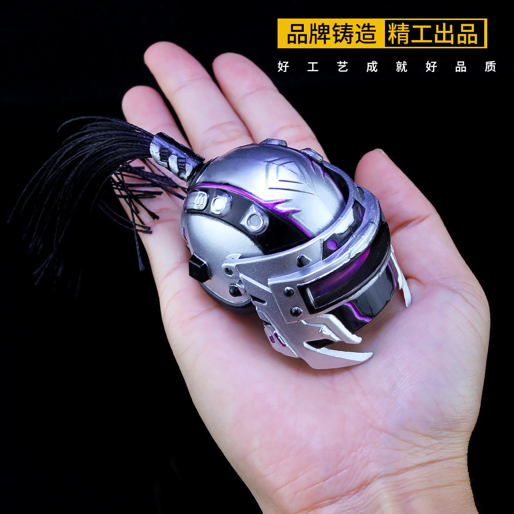 绝地求生幻影战神头盔合金模型