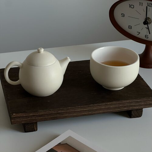 与此·奶油茶壶龙蛋壶龙旦壶一壶一杯一人饮极简喝茶