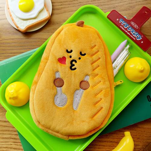 雨过山原创木瓜毛绒笔袋