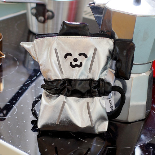 雨过山原创摩卡壶挂脖耳机包