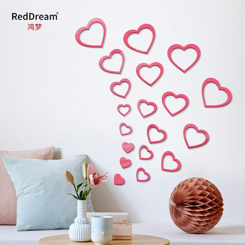 幸运亚克力3d立体儿童房墙贴纸