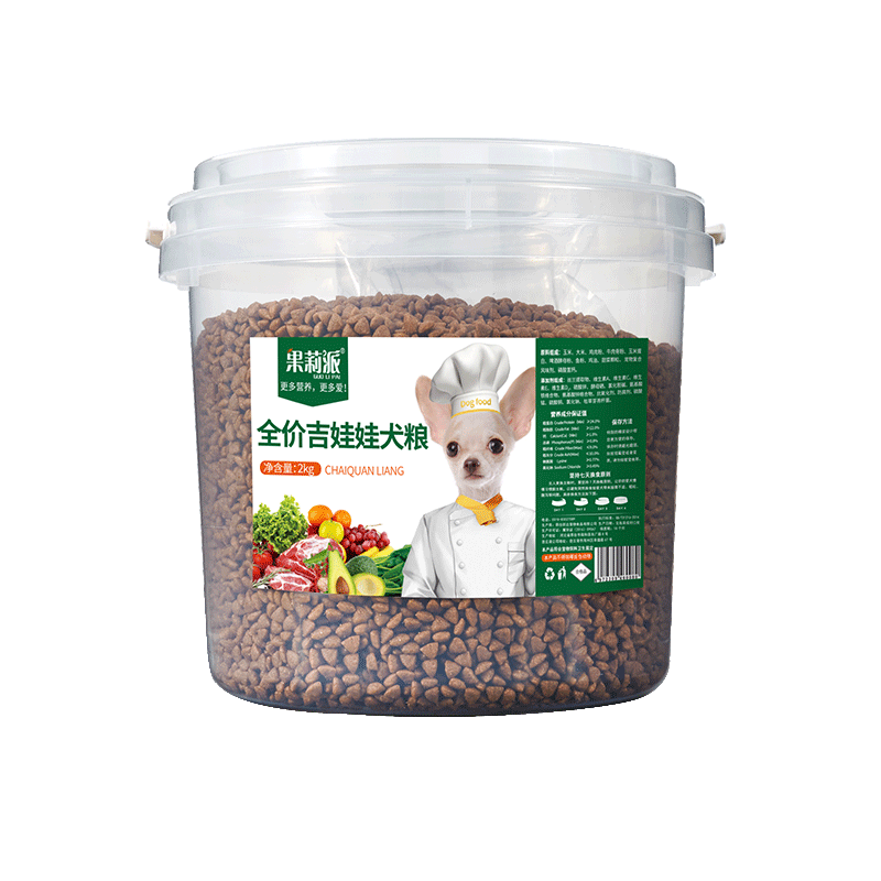 果莉派吉娃娃狗粮专用狗粮4桶装