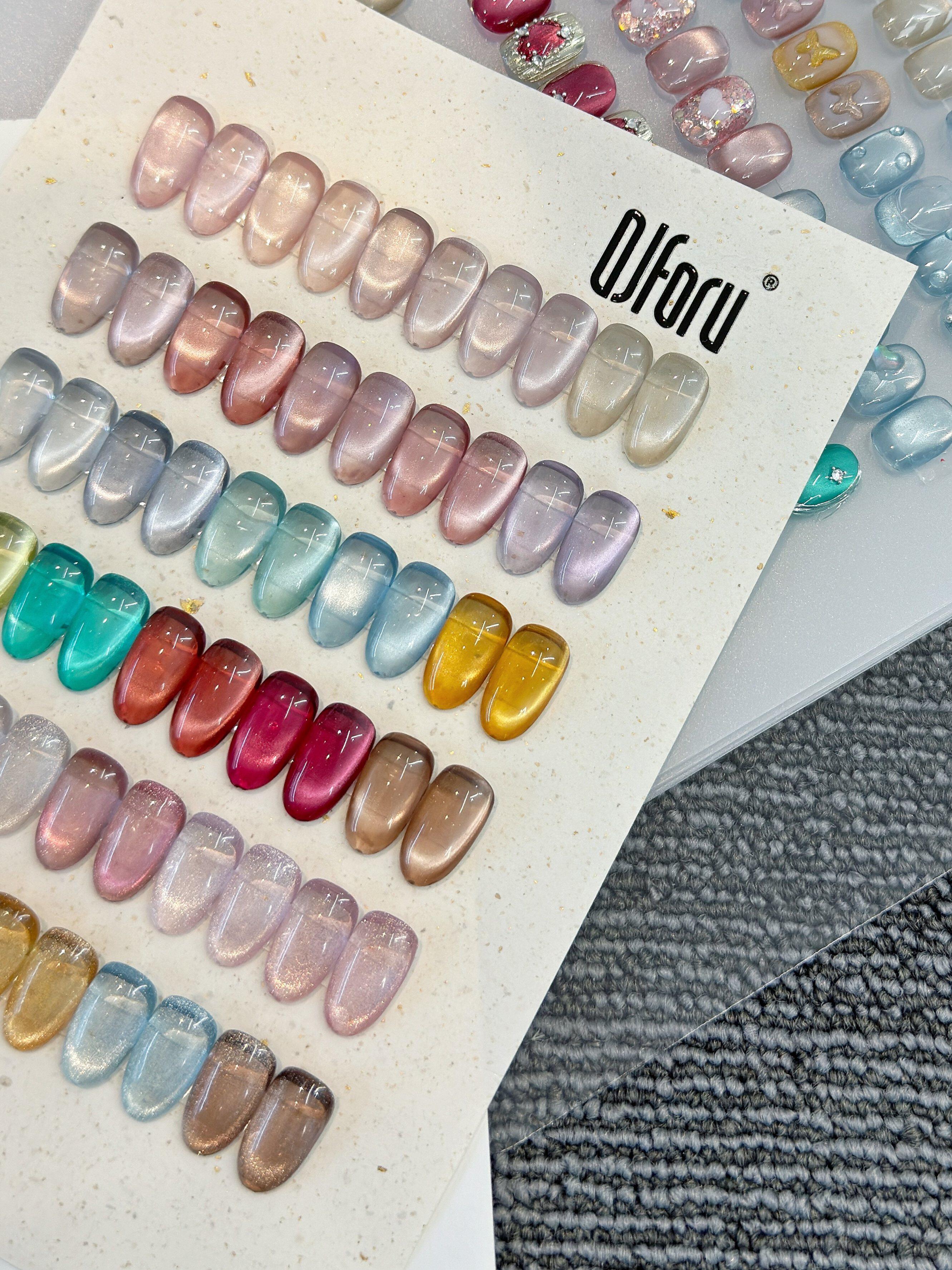 QJforu奇迹喵喵二代猫眼T53-T82罐装甲油胶单罐5g