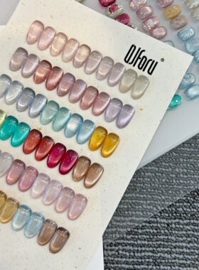 QJforu奇迹喵喵二代猫眼T53-T82罐装甲油胶单罐5g