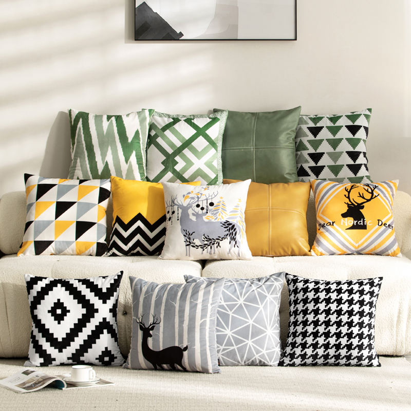 高档轻奢风沙发靠背垫抱枕套