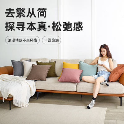 灯芯绒抱枕客厅沙发靠垫办公室腰靠枕床头靠枕组合床靠垫套可定制