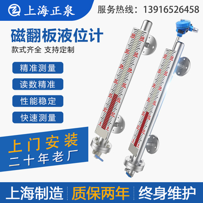 上海厂家直销磁翻板液位计带远传