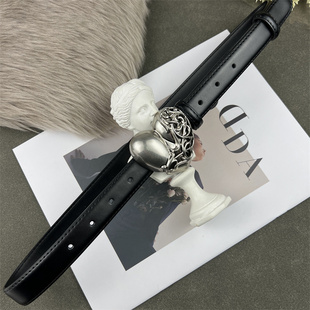 腰带配饰2025新款 牛仔裤 百搭 饰配毛衣西装 高级感皮带女真皮束腰装