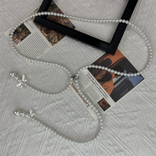 百搭 子腰链配饰2025新款 高级感珍珠腰带女配裙子装 饰毛衣连衣裙裤