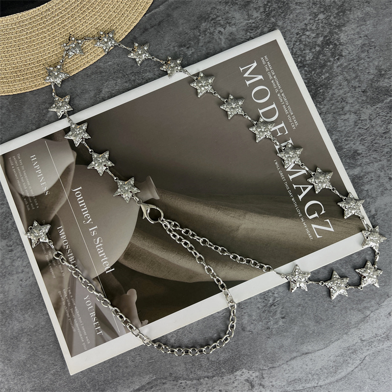 星星金属腰链女款配裙子链条腰带