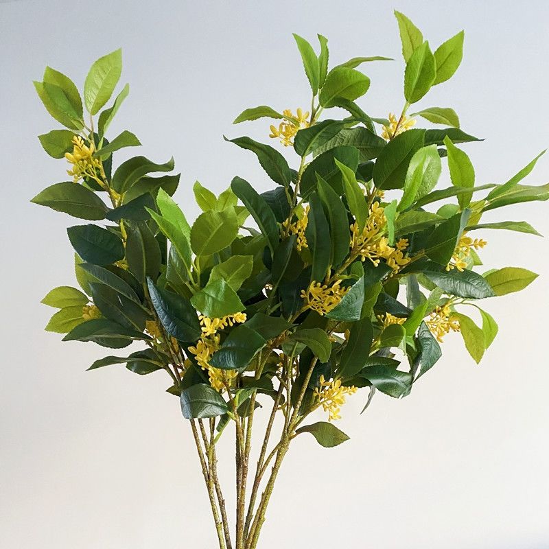 仿真桂花树叶假束摆件有意义