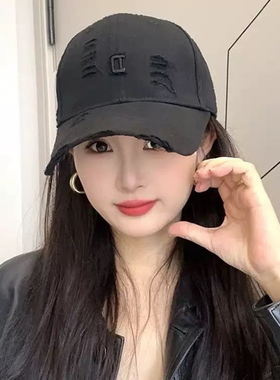 大头围棒球帽男女显脸小鸭舌帽子女款加大加深宽帽檐硬顶复古潮牌