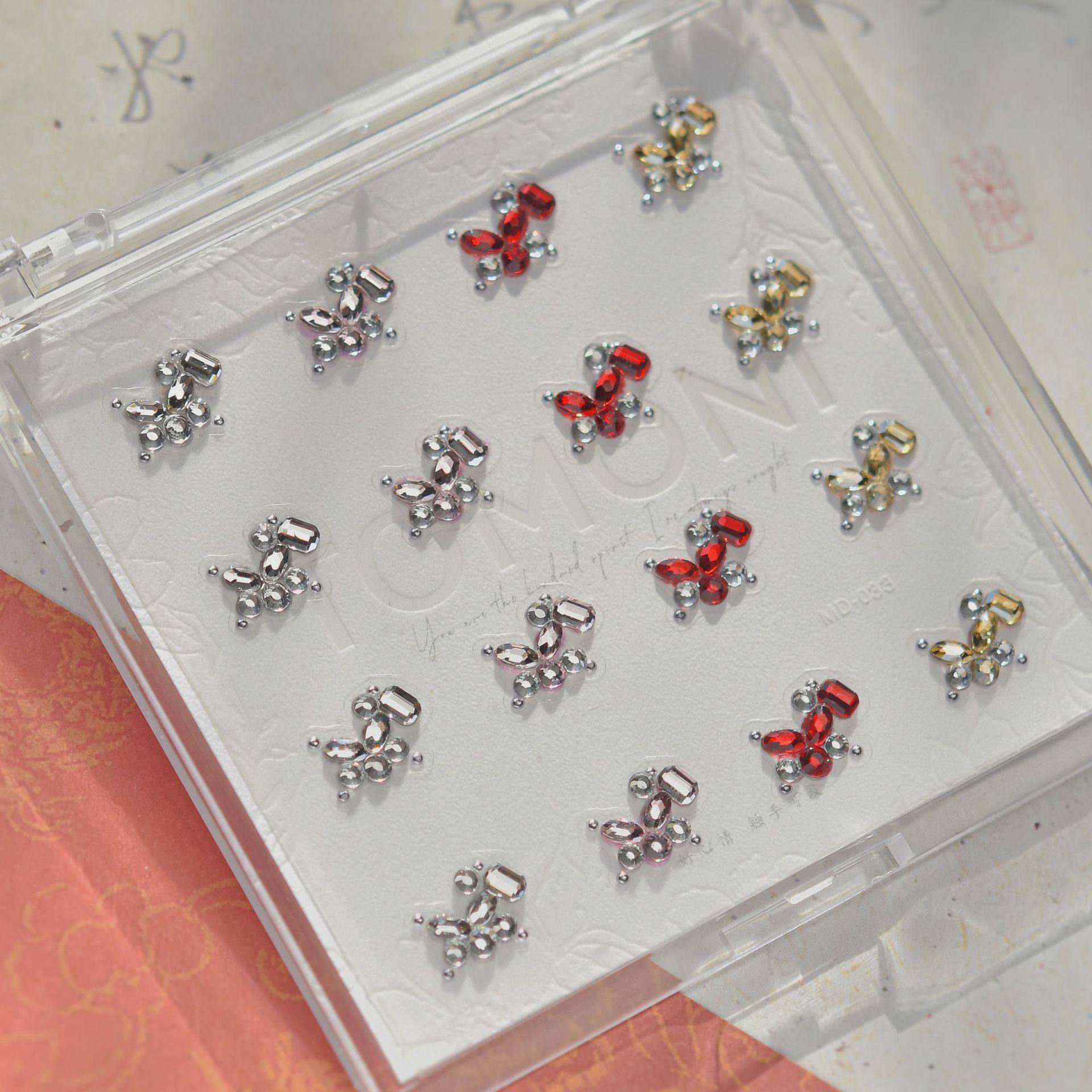 拼钻小马美甲贴钻2026新款浮雕3d立体新年马年款指甲贴纸拼钻饰品