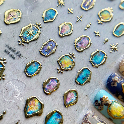 烫金画框美甲贴饰纸tomoni装饰品