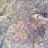 网红ins日系2025指甲贴纸装 烫金边蝴蝶美甲贴纸浮雕新款 3d立体 饰