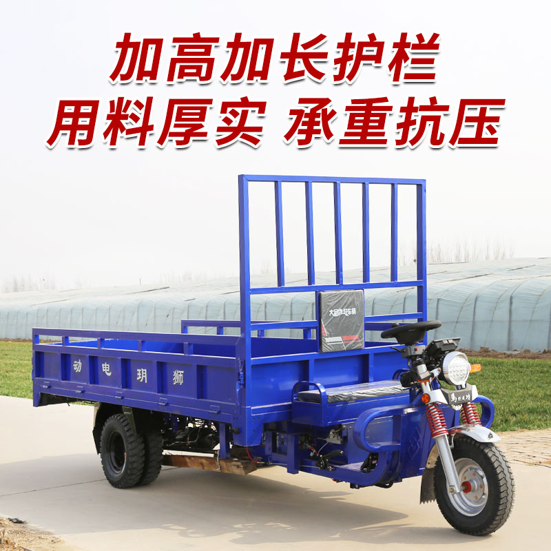 成人电动三轮车货运农用工地家用环卫垃圾大功率载重王大功率五轮
