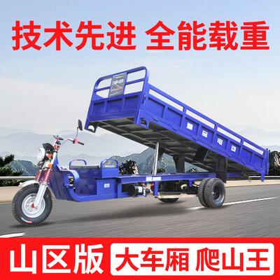 电动三轮车自卸拉货液压自动翻斗载重王农用车货运电瓶车家用货车