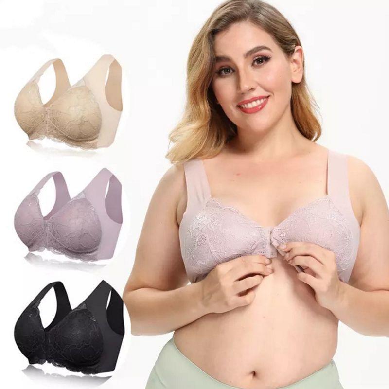 back seamless bra Large womens buckle vest steel underwear