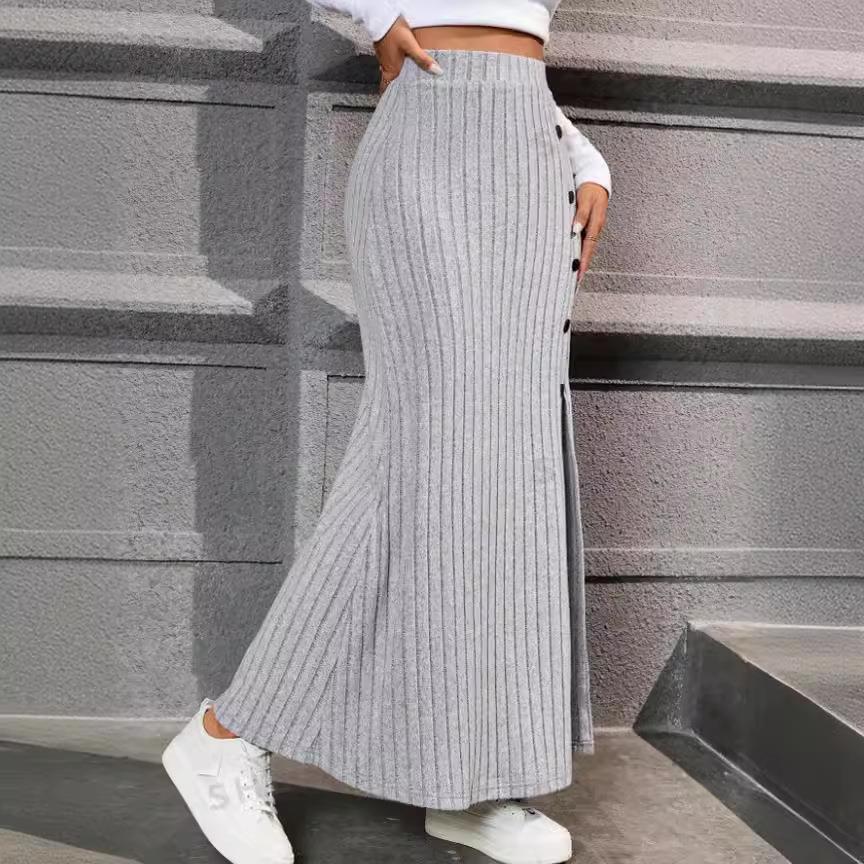 maternity clothes slim hip pregnant women long knit skirts