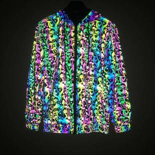 Mushroom reflective jacket men and women fashion hooded
