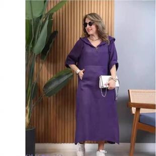 loose dress high-end fit knee-length dress slim Long