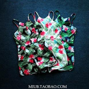 floral summer beach tree jumpsuit women coconut Street