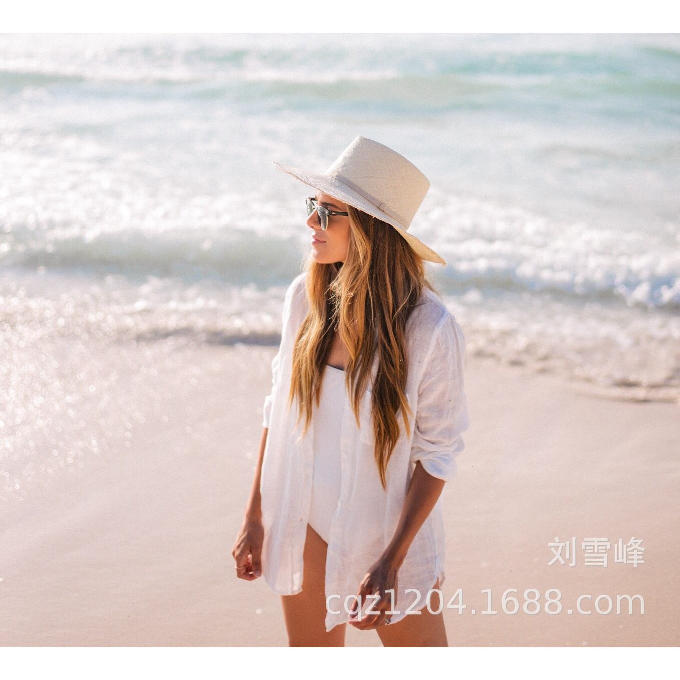 bikini cover-up wrinkled vacation shirt sunscreen fabric