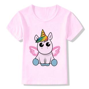 cartoon tops children cotton unicorn boys toddler girls
