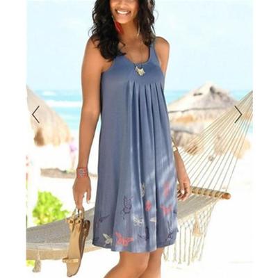 fashion summer beach dresses mujer round formal feminino de