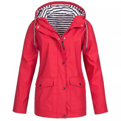 solid raincoat rain femininas outdoor roupas mujer