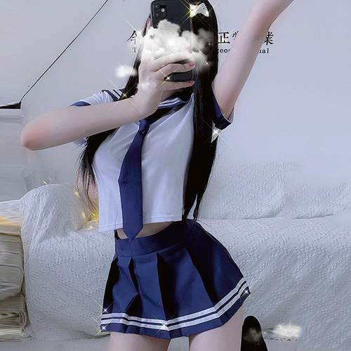 uniform lingerie school female student suit miniskirt suit
