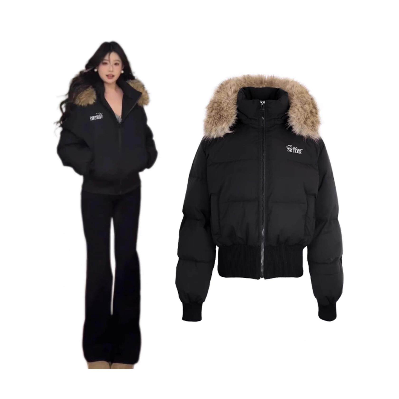 黑色棉服女冬季2025新款爆款小个子短款加厚棉衣外套女冬季,个性定制/设计服务/DIY,棉服工装,淘宝优惠券,粉丝福利购,淘宝优惠卷