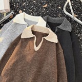 网图美式复古混纺羊毛衫毛衣男女针织衫MY32-特P48，男装针织衫/毛衣，星座1007（原301D）