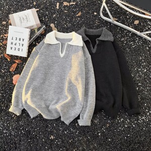 网图美式复古混纺羊毛衫毛衣男女针织衫MY32-特P48图片