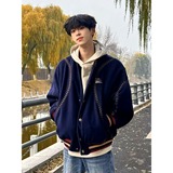 网图冬季宽松棒球棉服男女美式休闲厚外套503A-特P72，男装棉衣，星座1007（原301D）