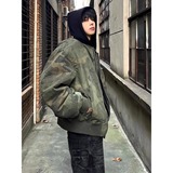 网图假两件迷彩连帽外套飞行服常规Q963-特89夹棉款Q9633特-105，女装短外套，星座1007（原301D）