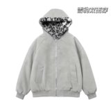 美拉德双面穿pu皮飞行夹克男美式机车服连帽外套SS60-特P100，男装夹克，星座1007（原301D）