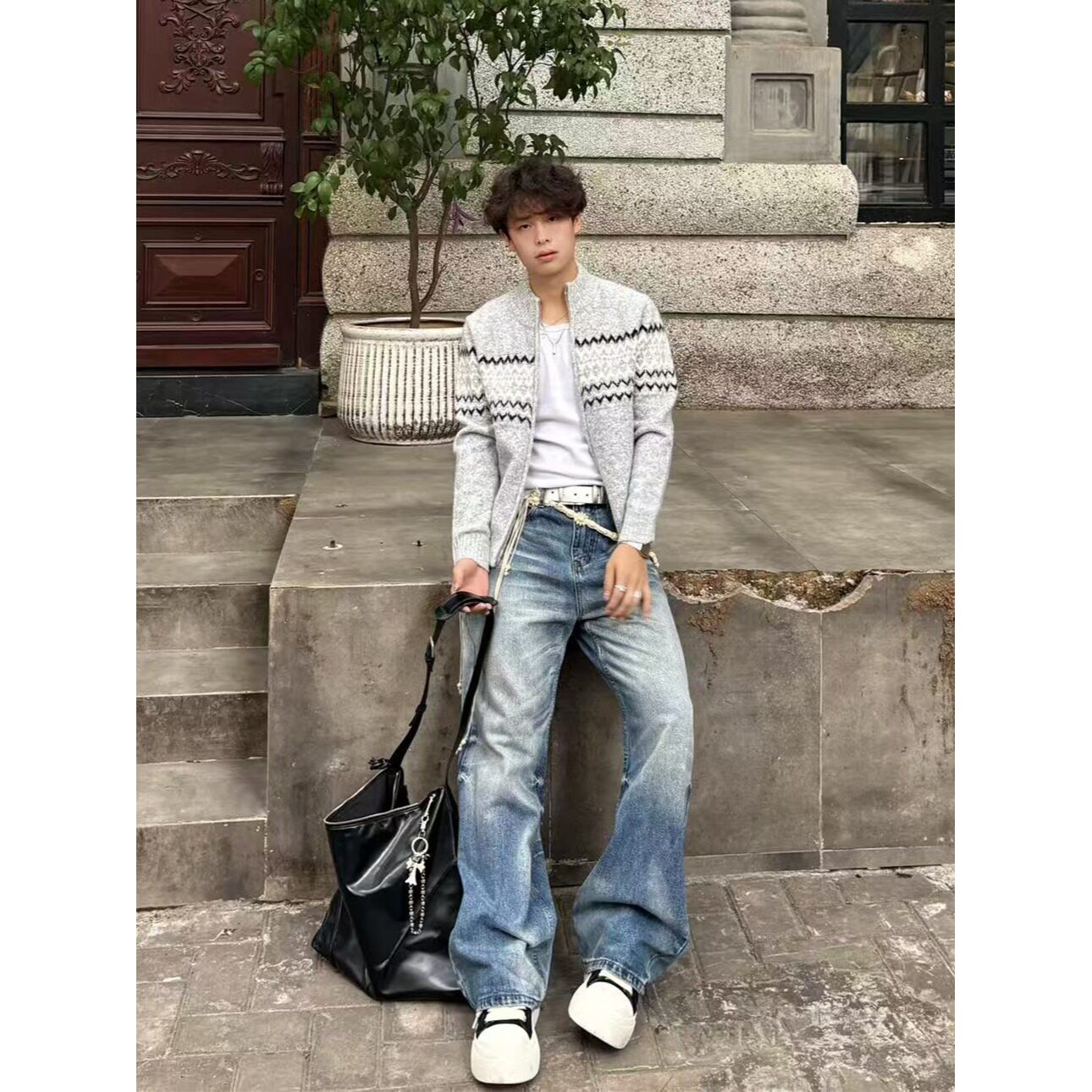 费尔岛立领毛衣开衫外套男秋冬针织衫MMY03-特p68,男装针织衫/毛衣,星座1007（原301D）