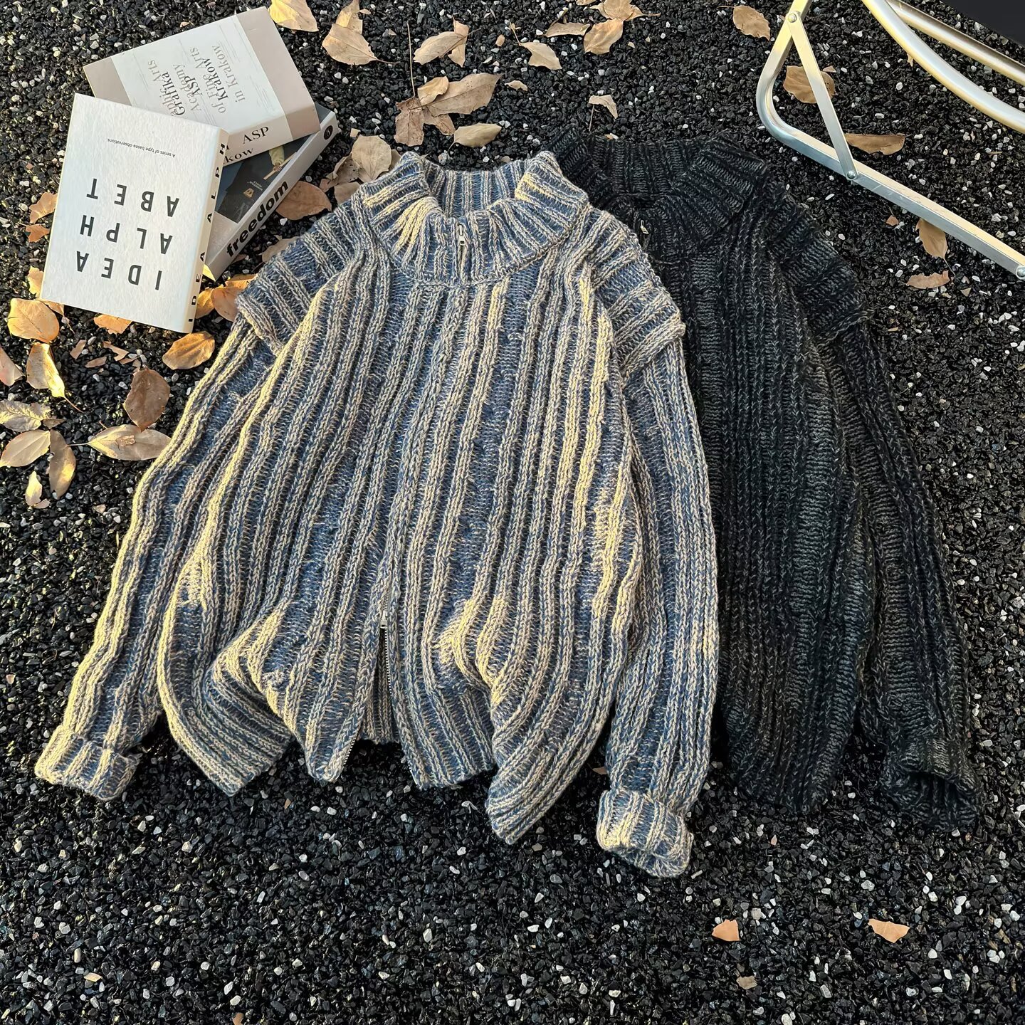 网图日系复古条纹撞色毛衣男女MY859-特P50,男装针织衫/毛衣,星座1007（原301D）