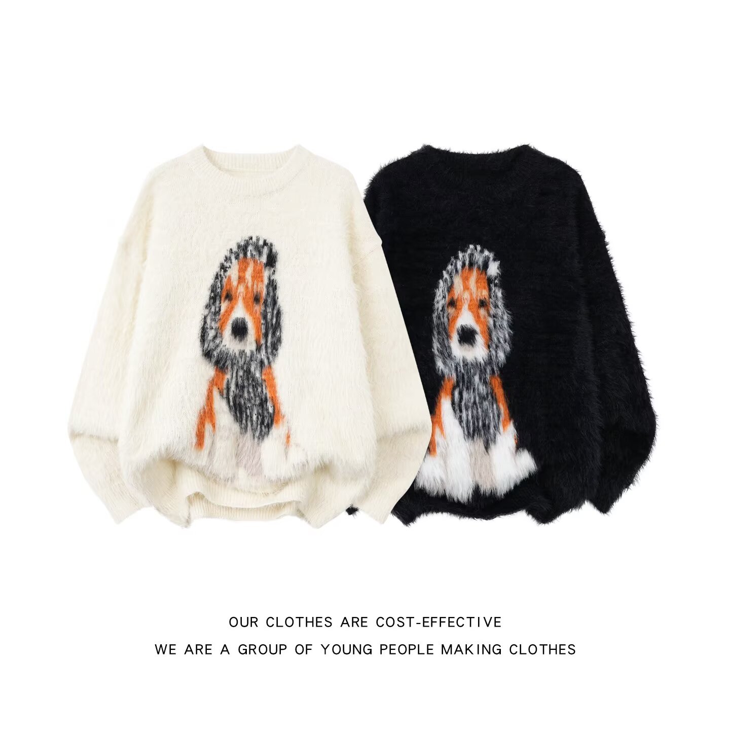 网图新款仿貂毛毛衣秋冬针织衫男女上衣YM842-特P55，男装针织衫/毛衣，星座1007（原301D）