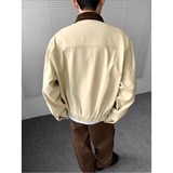 牛仔外套男秋冬美式复古宽松休闲工装飞行员夹克JK750-特P100，男装工装外套，星座1007（原301D）