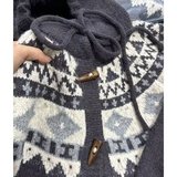 网图美式牛角扣开衫毛衣男情侣慵懒针织衫外套潮X062-特P60，男装针织衫/毛衣，星座1007（原301D）