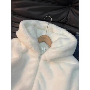 网图仿兔毛连帽棉服男冬季棉衣美式情侣棉袄外套JK818-特P90图片