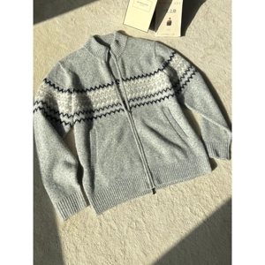 网图美式复古费尔岛提花立领拉链针织衫男秋毛衣YM06-特P60，男装针织衫/毛衣，星座1007（原301D）