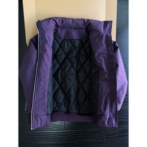 乌梅紫色bomber斜切棉服男冬季加厚夹棉棉衣棒球服MY6049-特P72图片