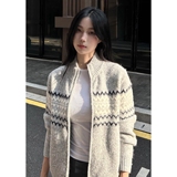 网图美式复古费尔岛提花立领拉链针织衫男秋毛衣YM06-特P60，男装针织衫/毛衣，星座1007（原301D）