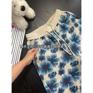 度假夏威夷沙滩裤子美式宽松休闲五分裤QZK711-特P32图片