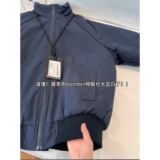 网图藏青色飞行员夹克棉服男秋冬立领美式工装外套MJ803-特P70，男装夹克，星座1007（原301D）