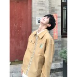 网图美式复古刺绣翻领外套新款宽松工装夹克JKS07-特P68，男装夹克，星座1007（原301D）